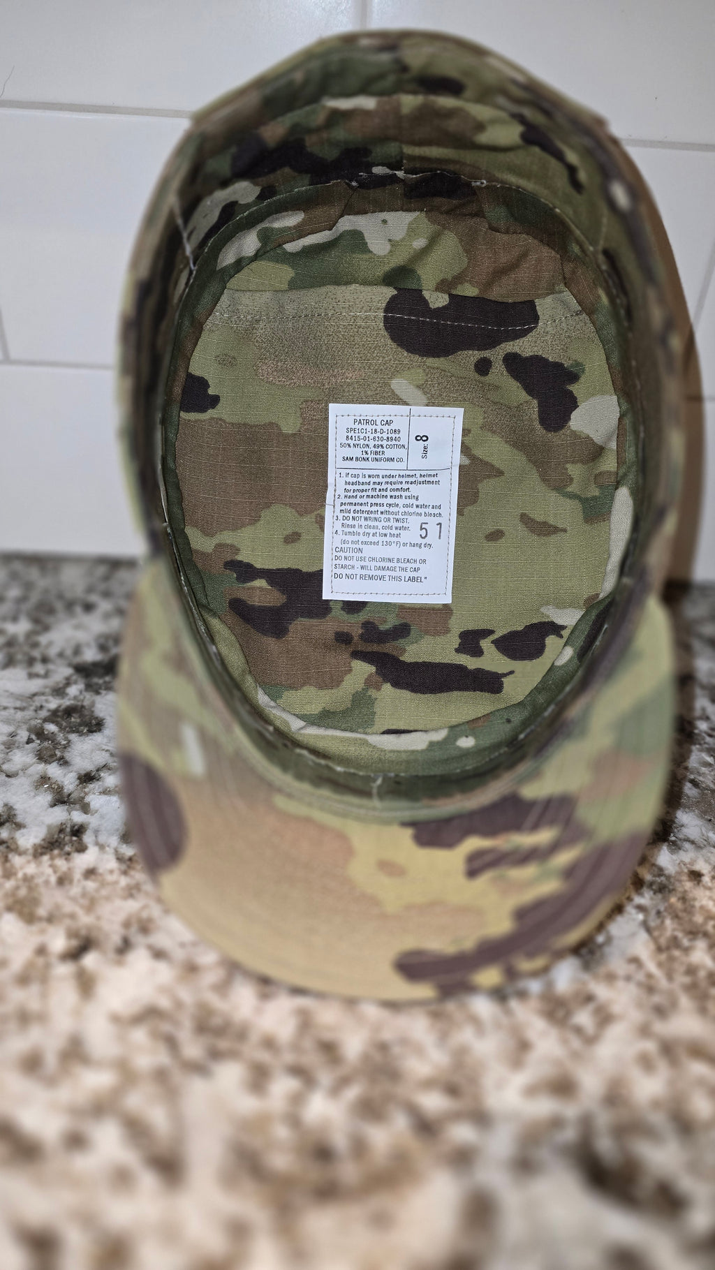 Blocked Military OCP Cap